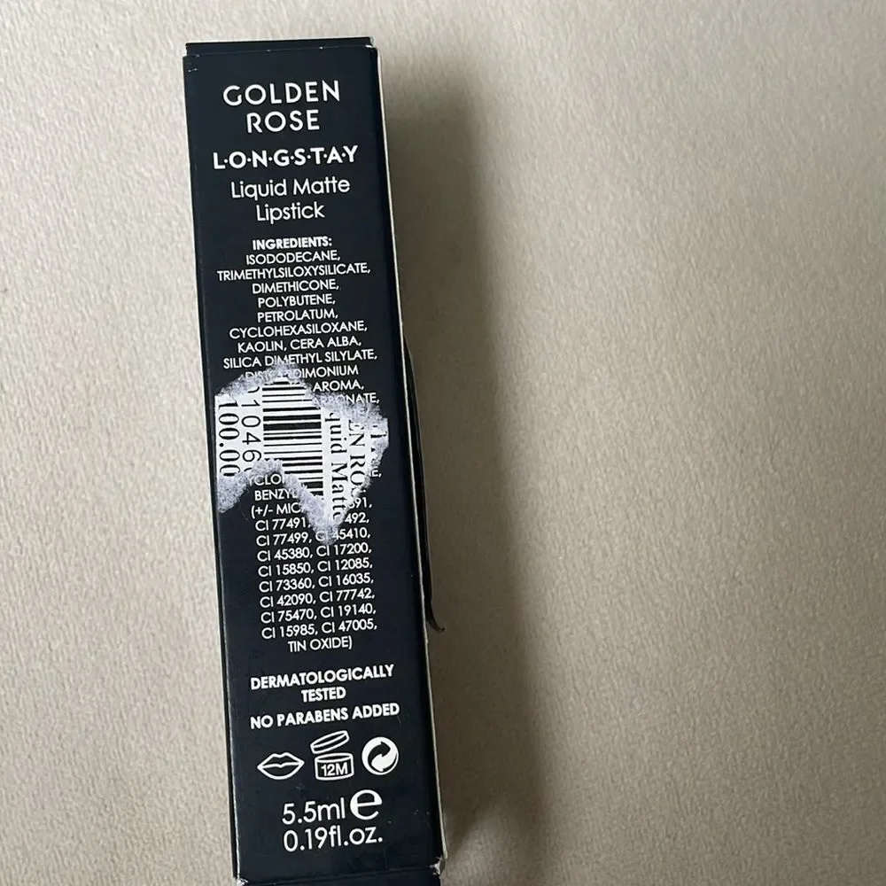 Golden Rose Soft & Matte Creamy Lip Color  Lipcolor Liquid No.107 New Sealed